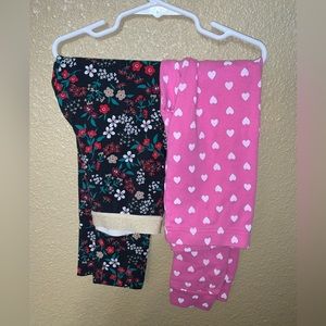 Carter’s girls size 7 leggings- 2 pairs